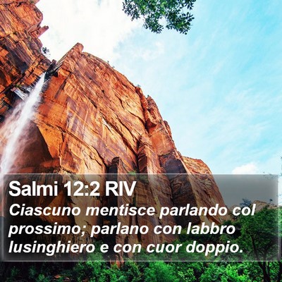 Salmi 12:2 RIV Bible Verse Image