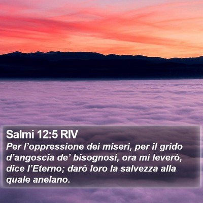 Salmi 12:5 RIV Bible Verse Image