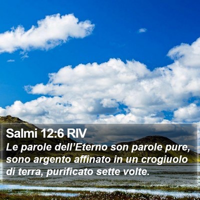Salmi 12:6 RIV Bible Verse Image