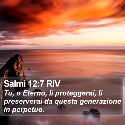 Salmi 12:7 RIV Bible Verse Image