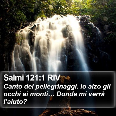 Salmi 121:1 RIV Bible Verse Image