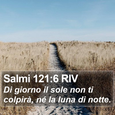 Salmi 121:6 RIV Bible Verse Image