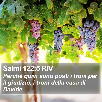 Salmi 122:5 RIV Bible Verse Image