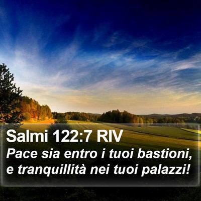 Salmi 122:7 RIV Bible Verse Image