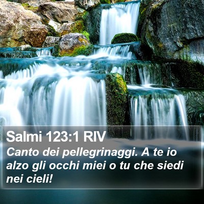Salmi 123:1 RIV Bible Verse Image