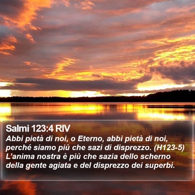 Salmi 123:4 RIV Bible Verse Image