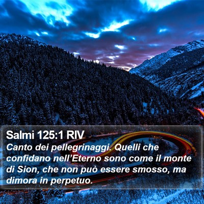 Salmi 125:1 RIV Bible Verse Image