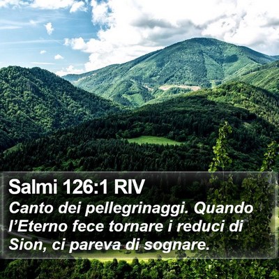 Salmi 126:1 RIV Bible Verse Image