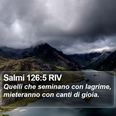 Salmi 126:5 RIV Bible Verse Image