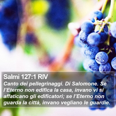 Salmi 127:1 RIV Bible Verse Image