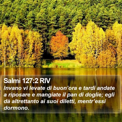 Salmi 127:2 RIV Bible Verse Image