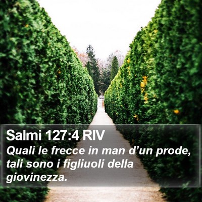 Salmi 127:4 RIV Bible Verse Image