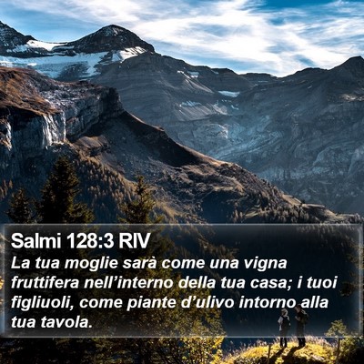 Salmi 128:3 RIV Bible Verse Image