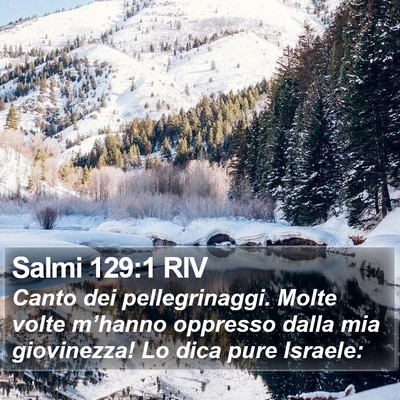 Salmi 129:1 RIV Bible Verse Image