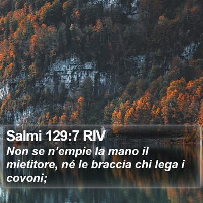Salmi 129:7 RIV Bible Verse Image