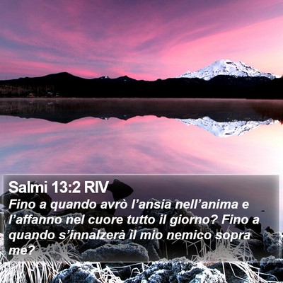 Salmi 13:2 RIV Bible Verse Image