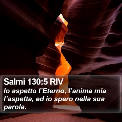 Salmi 130:5 RIV Bible Verse Image