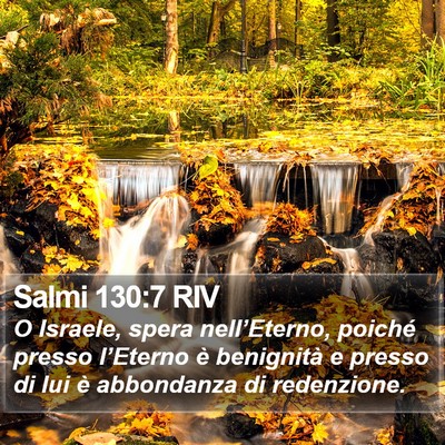 Salmi 130:7 RIV Bible Verse Image
