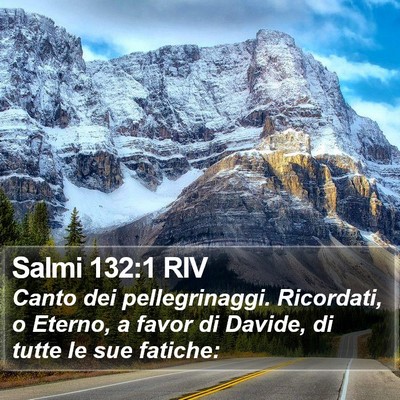 Salmi 132:1 RIV Bible Verse Image