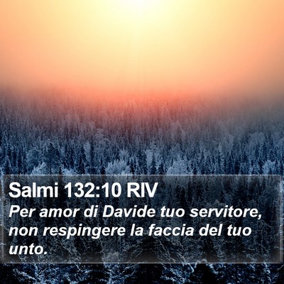 Salmi 132:10 RIV Bible Verse Image