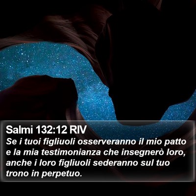 Salmi 132:12 RIV Bible Verse Image