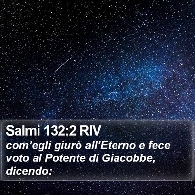 Salmi 132:2 RIV Bible Verse Image
