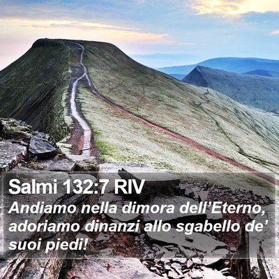 Salmi 132:7 RIV Bible Verse Image