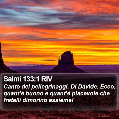 Salmi 133:1 RIV Bible Verse Image