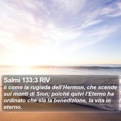 Salmi 133:3 RIV Bible Verse Image