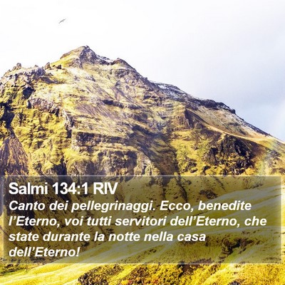 Salmi 134:1 RIV Bible Verse Image