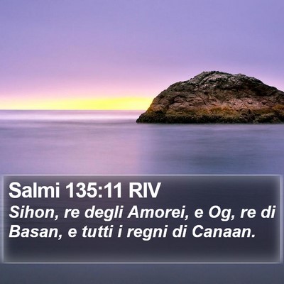 Salmi 135:11 RIV Bible Verse Image