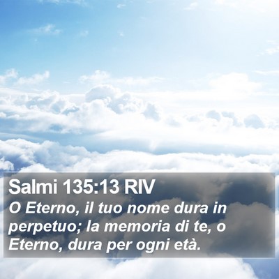 Salmi 135:13 RIV Bible Verse Image