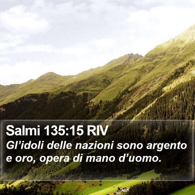 Salmi 135:15 RIV Bible Verse Image