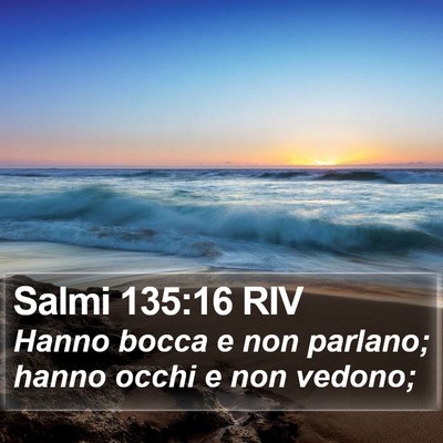 Salmi 135:16 RIV Bible Verse Image