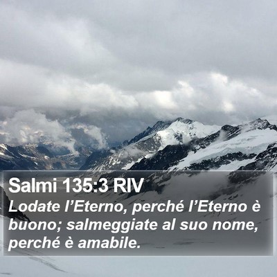 Salmi 135:3 RIV Bible Verse Image