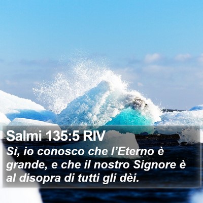 Salmi 135:5 RIV Bible Verse Image