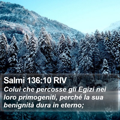 Salmi 136:10 RIV Bible Verse Image