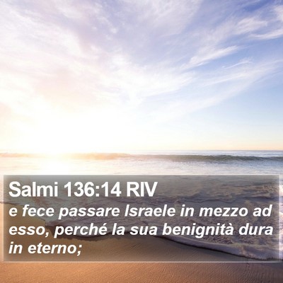 Salmi 136:14 RIV Bible Verse Image