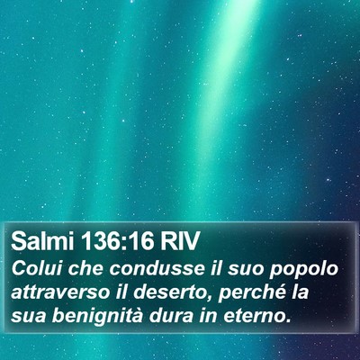 Salmi 136:16 RIV Bible Verse Image