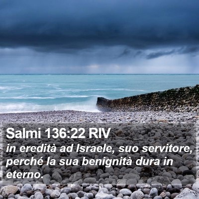 Salmi 136:22 RIV Bible Verse Image