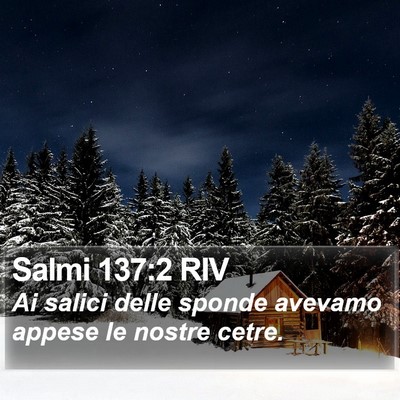 Salmi 137:2 RIV Bible Verse Image