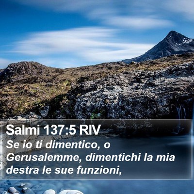 Salmi 137:5 RIV Bible Verse Image