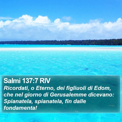 Salmi 137:7 RIV Bible Verse Image