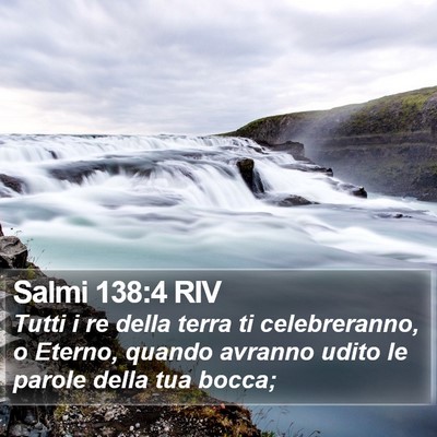 Salmi 138:4 RIV Bible Verse Image