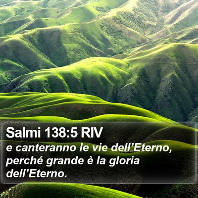 Salmi 138:5 RIV Bible Verse Image
