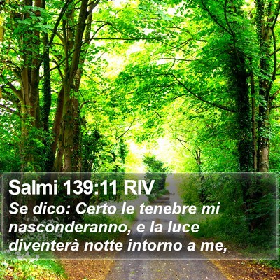 Salmi 139:11 RIV Bible Verse Image
