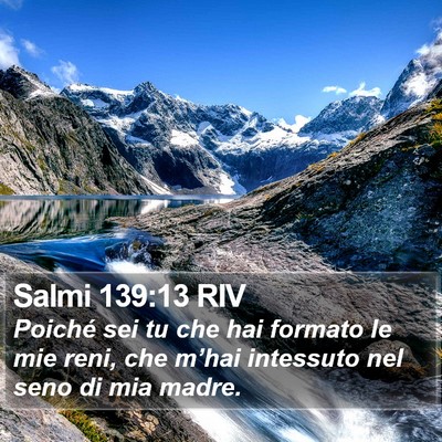 Salmi 139:13 RIV Bible Verse Image