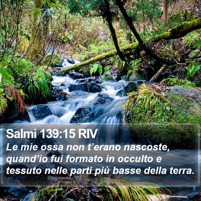 Salmi 139:15 RIV Bible Verse Image