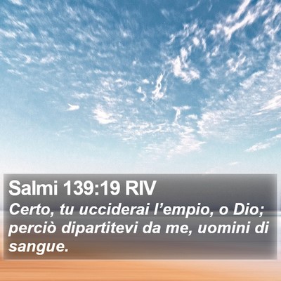Salmi 139:19 RIV Bible Verse Image