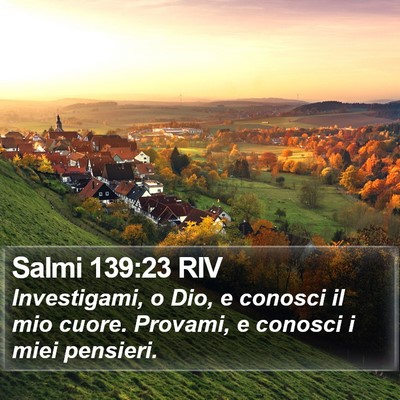 Salmi 139:23 RIV Bible Verse Image